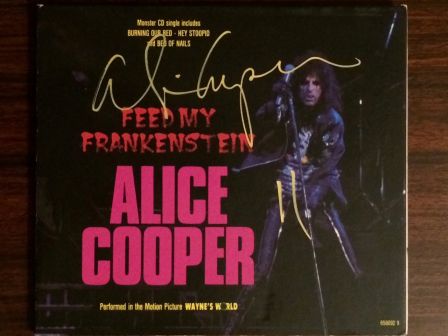 Alice Cooper : Feed My Frankenstein CD - Autographed Signed