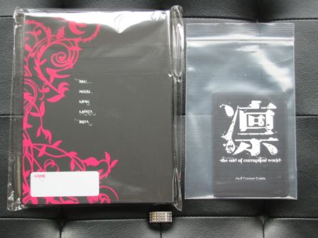 凛 -the end of corruption world- POLAROÏD & TRADING CARD ALBUM and 1st trading cards series: NEW back