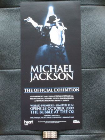 Michael Jackson : The Official Exhibition Flyer (verso)