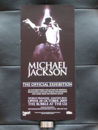 Michael Jackson : The Official Exhibition Flyer (recto)