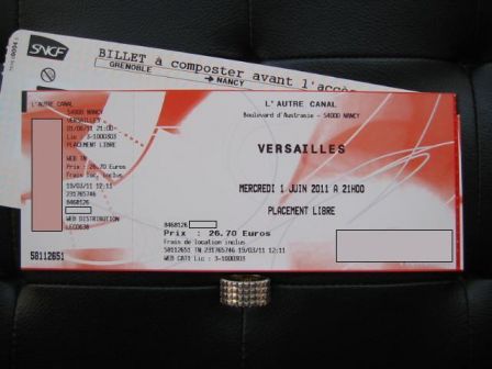 Versailles Philharmonic Quintet : 2011 Concert Ticket & Travel Ticket