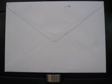 Versailles Philharmonic Quintet: Signed Birthday Card Envelope back