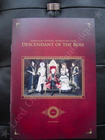 Versailles Philharmonic Quintet Official World Fan Club DESCENDANT OF THE ROSE: Winter 2011 Newsletter VO.01 - Front