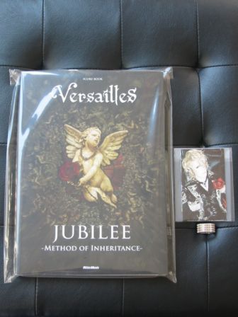 Versailles : JUBILEE -Method of Inheritance - Score Book & Rittor Music Photoset NEW : Front