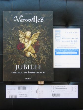 Versailles : JUBILEE -Method of Inheritance - Score Book with inserts