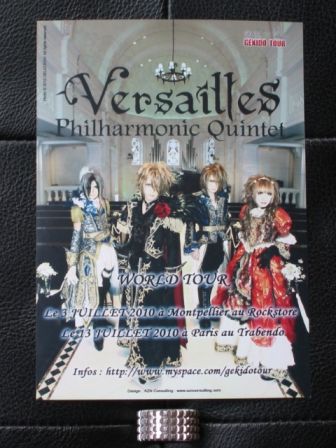 Versailles World Tour 2010 -Method of Inheritance-Europe : French Promo Flyer