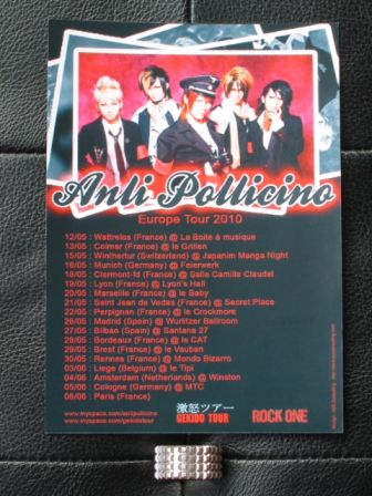 Versailles World Tour 2010 -Method of Inheritance-Europe : French Promo Flyer (Back)