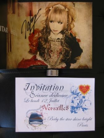 Versailles Philarmonic Quintet : Invitation to Signing at Baby The Stars Shine Bright Paris Shop : My JUBILEE Booklet autographed by HIZAKI