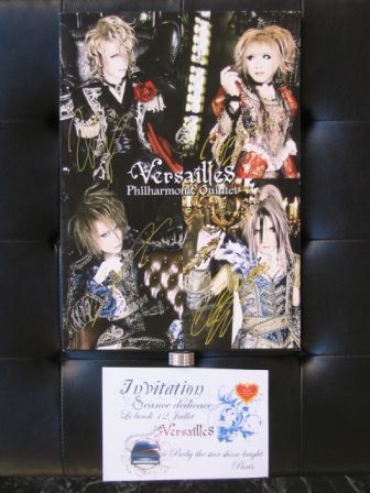 Versailles Philarmonic Quintet : Invitation to Signing at Baby The Stars Shine Bright Paris Shop : My pamphlet autographed